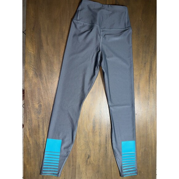 Nike Dri-fit Leggings Miami Dolphins Size S Gray Turquoise NFL Team Apparel - Picture 3 of 11